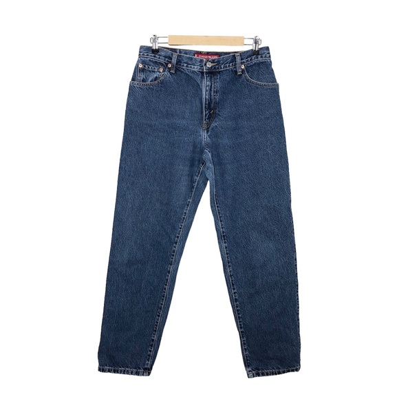 Leviâs 550 Y2k Made Usa Classic Relaxed Fit Cotton High Waisted Blue Jeans 12